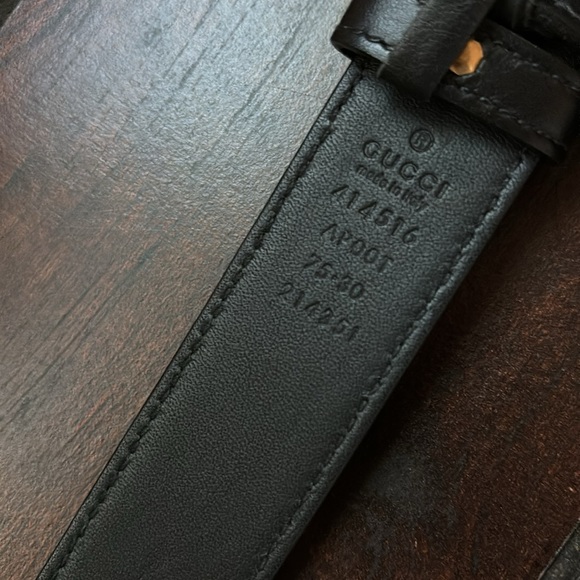 GG marmont belt with gold hardware size 75🖤💛🤍 - Picture 9 of 9